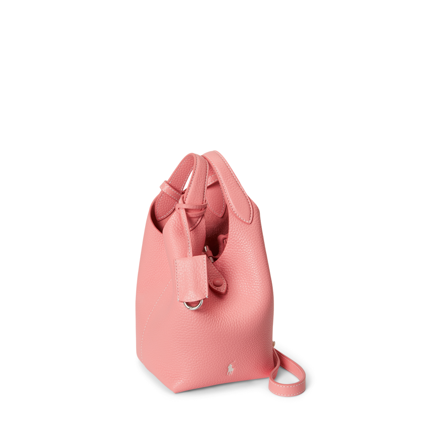 Женские сумки Ralph Lauren Polo Play Leather Small Tote & Crossbody, цвет: Коралловый — фото 1