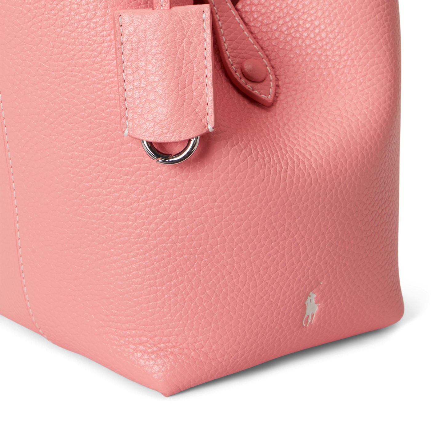 Женские сумки Ralph Lauren Polo Play Leather Small Tote & Crossbody, цвет: Коралловый — фото 3