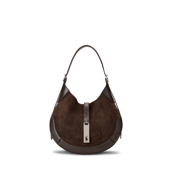 Polo ID Suede Leather Small Shoulder Bag