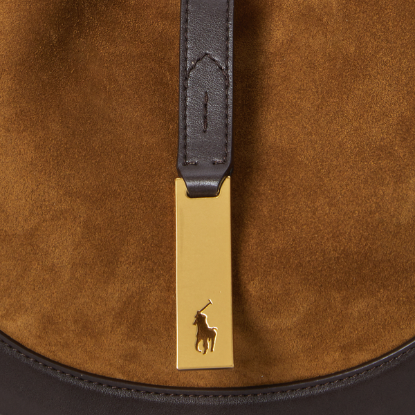 Polo ID Suede-Leather Small Shoulder Bag
