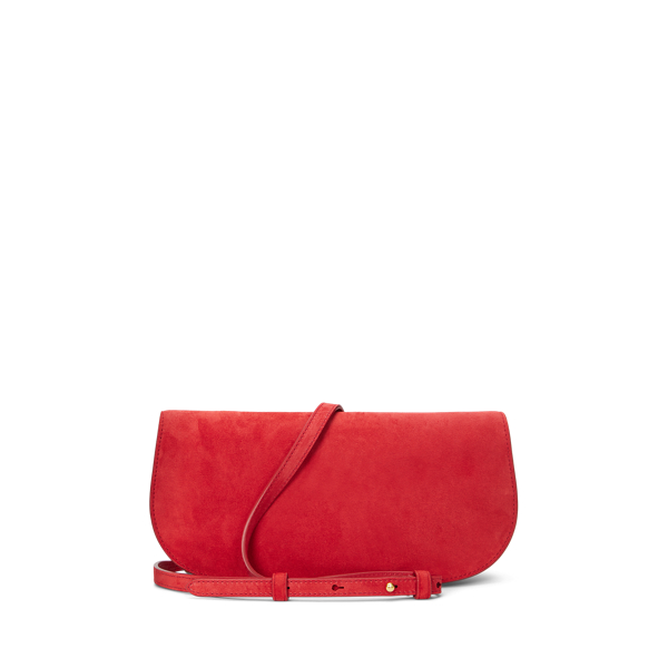 Polo ID Suede Medium Clutch Bag