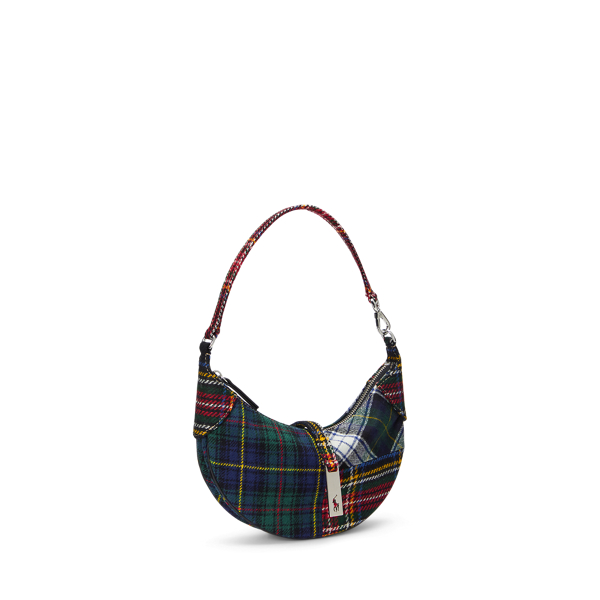 Polo ID Plaid Wool Mini Shoulder Bag for Women | Ralph Lauren® PT