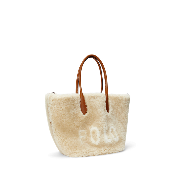 Shearling-Leather Medium Bellport Tote