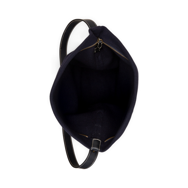 Bellport Flannel Sling Bucket Bag