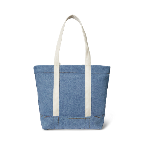 Denim Polo Bear Medium Canvas Tote Bag Polo Ralph Lauren 3