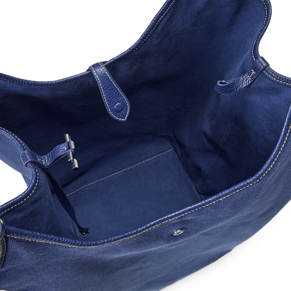 【Ralph Lauren】Polo Play Canvas Tote キャンバストートバック Polo Play Canvas Large Tote for Women | Ralph Lauren® PE
