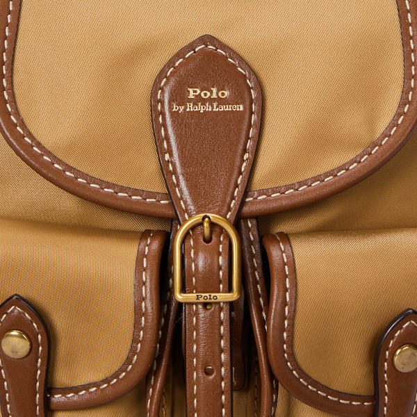 Polo ralph lauren pebbled leather backpack hotsell