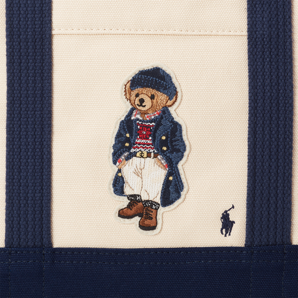 Polo Bear Canvas Medium Tote
