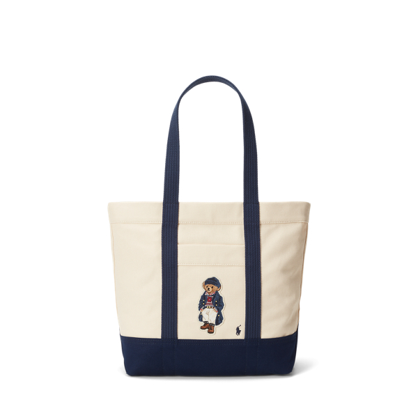 Polo Bear Canvas Medium Tote