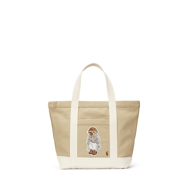 Polo Bear Canvas Small Tote