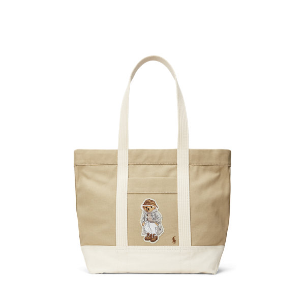 Canvas Medium Polo Bear Tote for Women | Ralph Lauren® SA