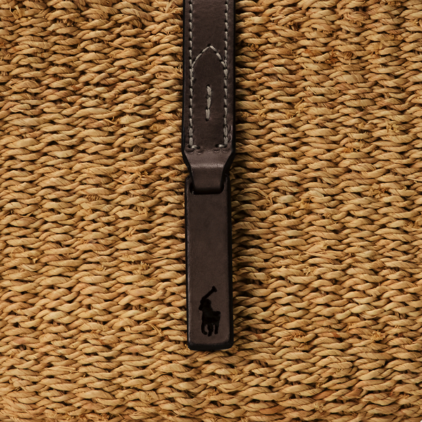 【日本完売カラー】RALPH LAUREN ラフィア スモールショルダー Polo ID ラフィア スモール ショルダー バッグ | ラルフ