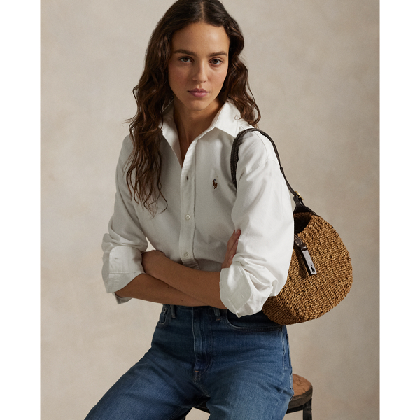 Polo ID Raffia Small Shoulder Bag