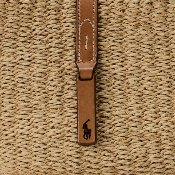【日本完売カラー】RALPH LAUREN ラフィア スモールショルダー Polo ID ラフィア スモール ショルダー バッグ | ラルフ