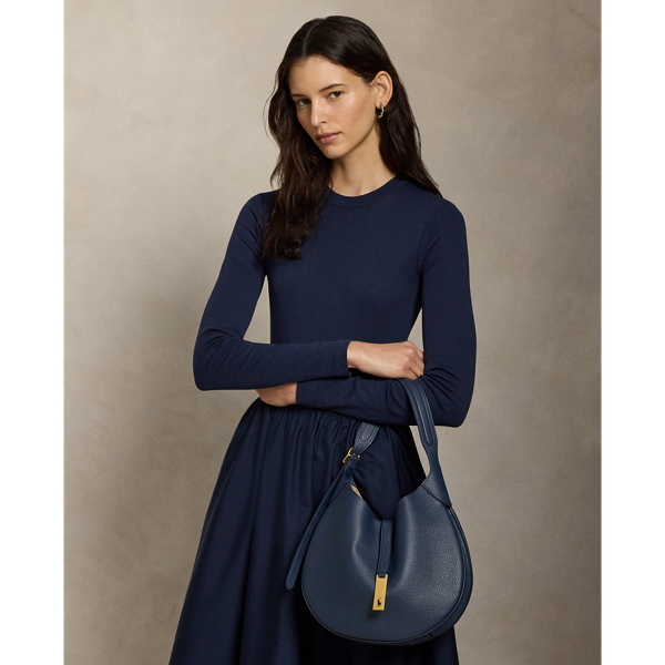 Polo ID Leather Medium Shoulder Bag
