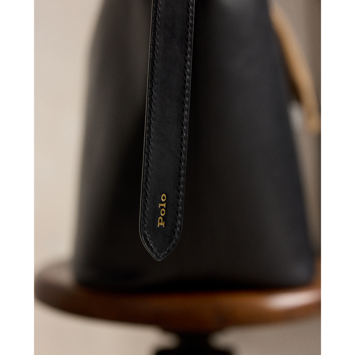 Женская сумка Ralph Lauren Bellport Leather Large Tote, цвет: Чёрный — фото 6