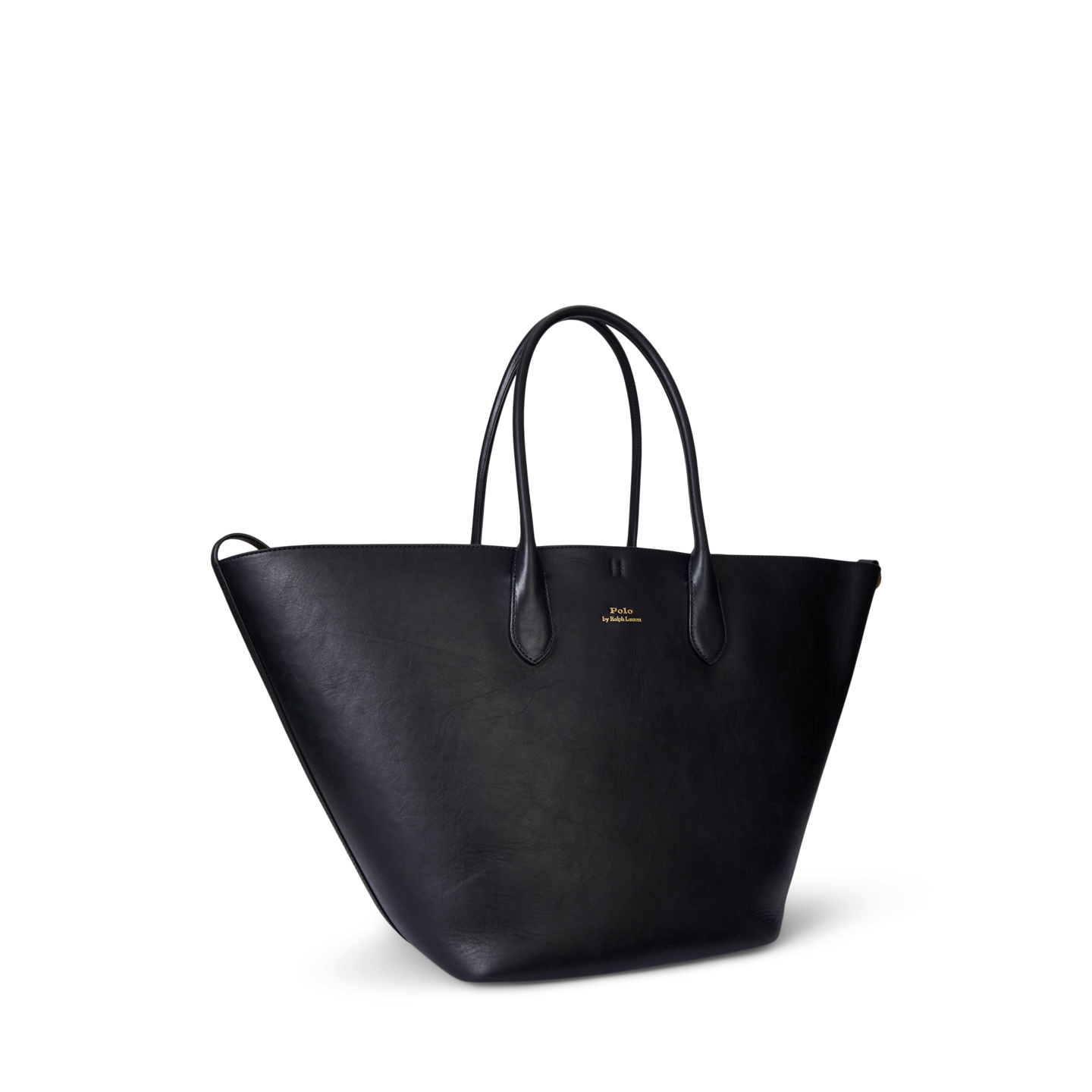 Женская сумка Ralph Lauren Bellport Leather Large Tote, цвет: Чёрный — фото 1