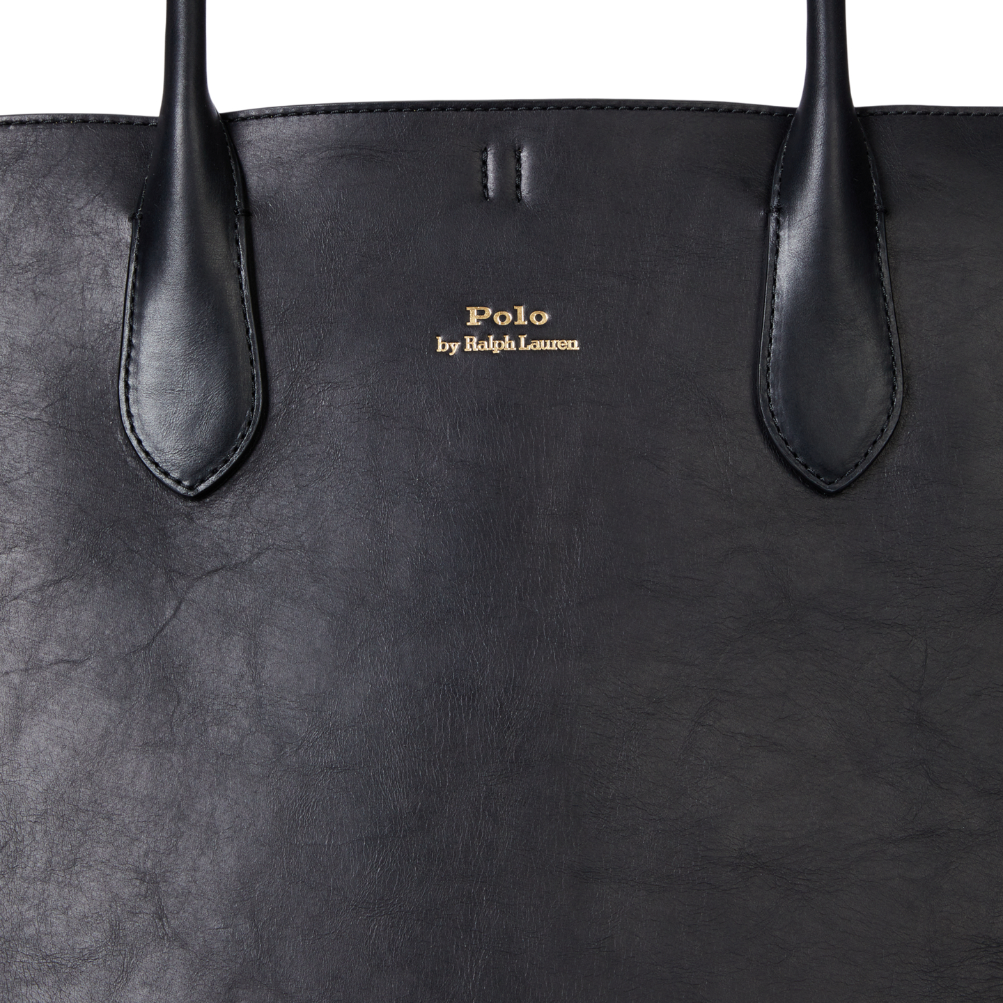 Женская сумка Ralph Lauren Bellport Leather Large Tote, цвет: Чёрный — фото 3