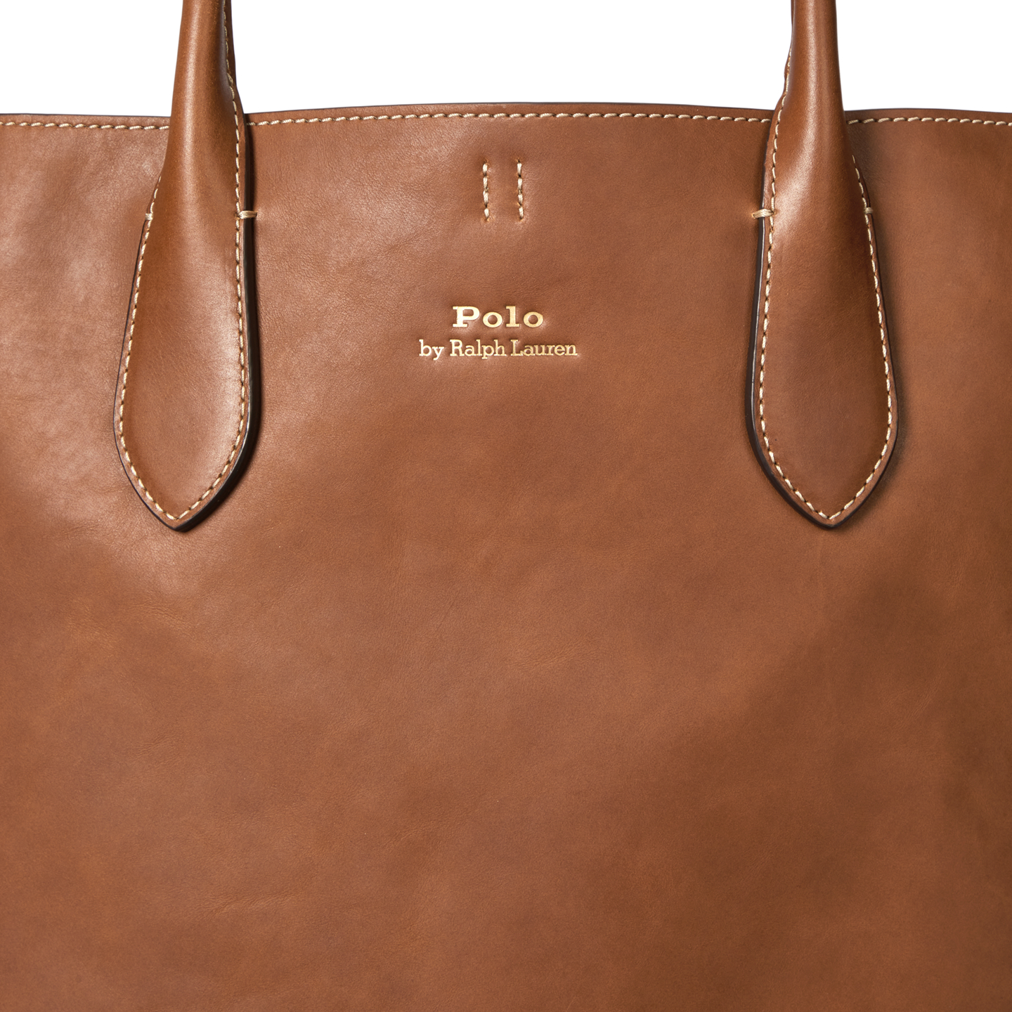 Женская сумка Ralph Lauren Leather Medium Bellport Tote, цвет: Cuoio — фото 3