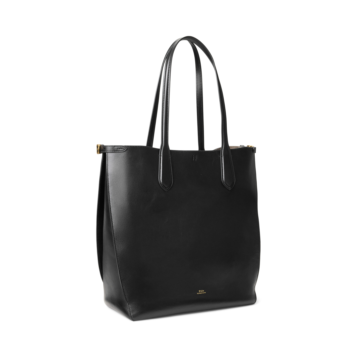 Женская сумка Ralph Lauren Bellport Leather North-South Tote, цвет: Чёрный — фото 1