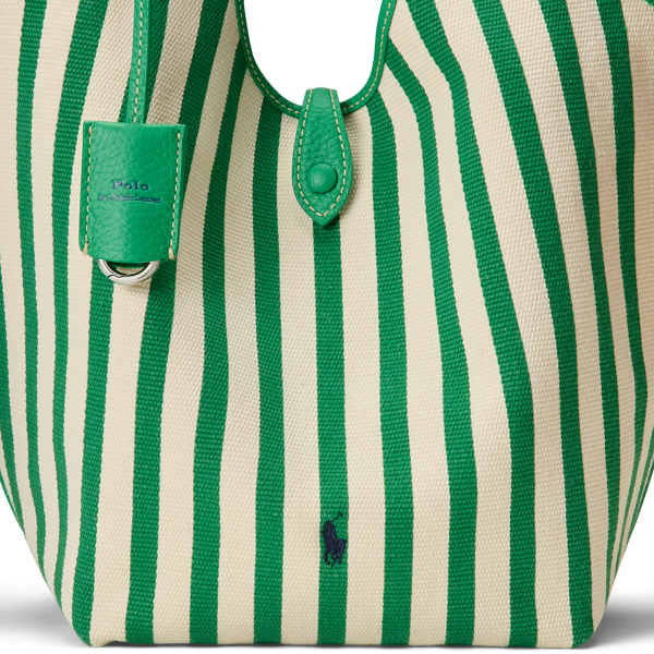 【POLO RALPH LAUREN】Polo Play Striped Canvas Tote トート Polo Play Striped Canvas Tote