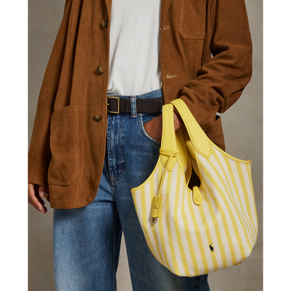 Polo Play Striped Canvas Tote