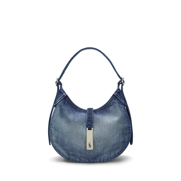 Polo ID Denim Small Shoulder Bag for Women | Ralph Lauren® CO