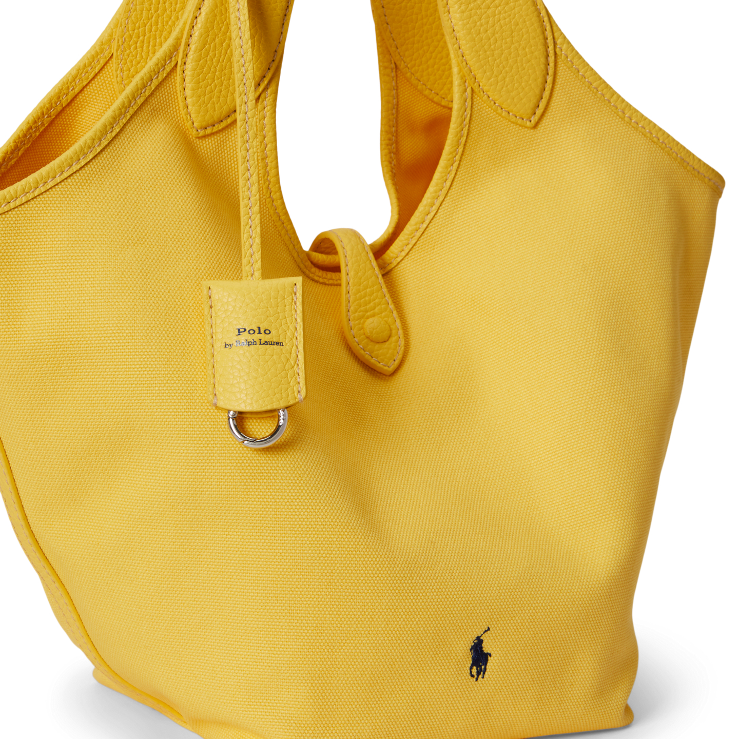 Женские сумки Ralph Lauren Polo Play Canvas Tote, цвет: Жёлтый — фото 4