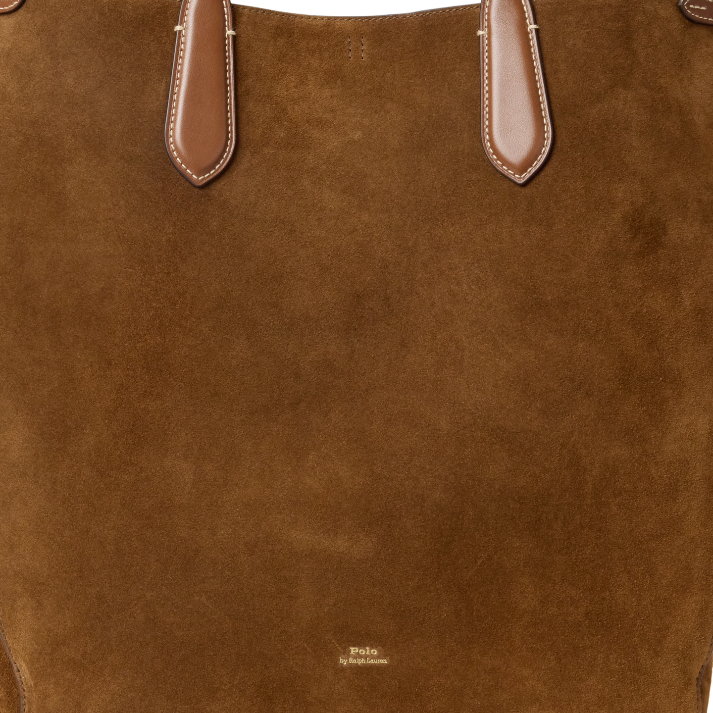 Женская сумка Ralph Lauren Bellport Suede North-South Tote, цвет: Коричный — фото 3