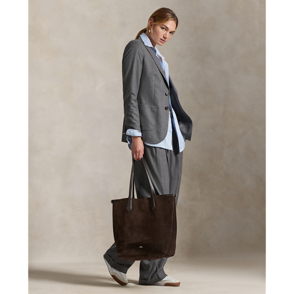 Bellport Suede North-South Tote