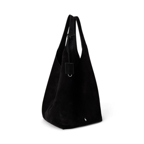 Женские сумки Ralph Lauren Polo Play Suede Large Tote, цвет: Чёрный