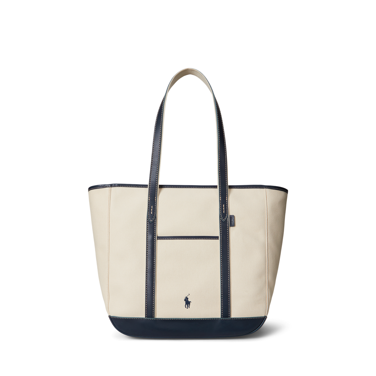【POLO RALPH LAUREN】Leather-Trim Canvas Large Shopper Tote s7-AI428968158001_alternate3?$
