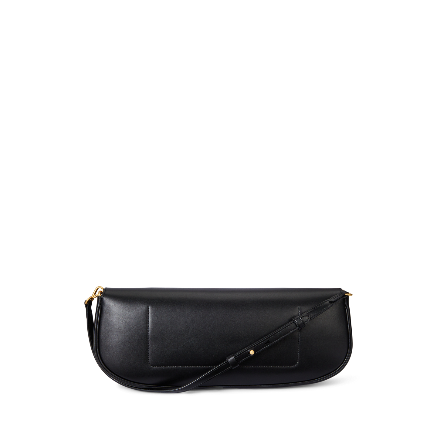 Женский клатч Ralph Lauren Bellport Leather Long-Flap Clutch, цвет: Чёрный — фото 2