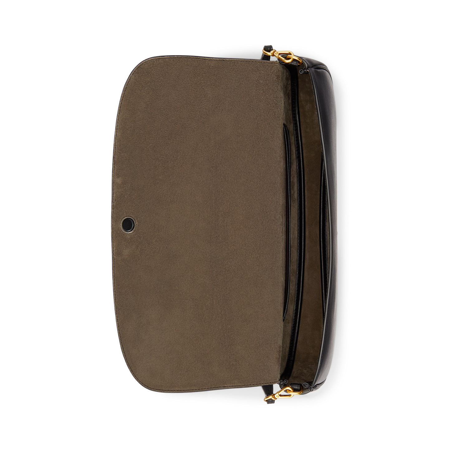 Женский клатч Ralph Lauren Bellport Leather Long-Flap Clutch, цвет: Чёрный — фото 3