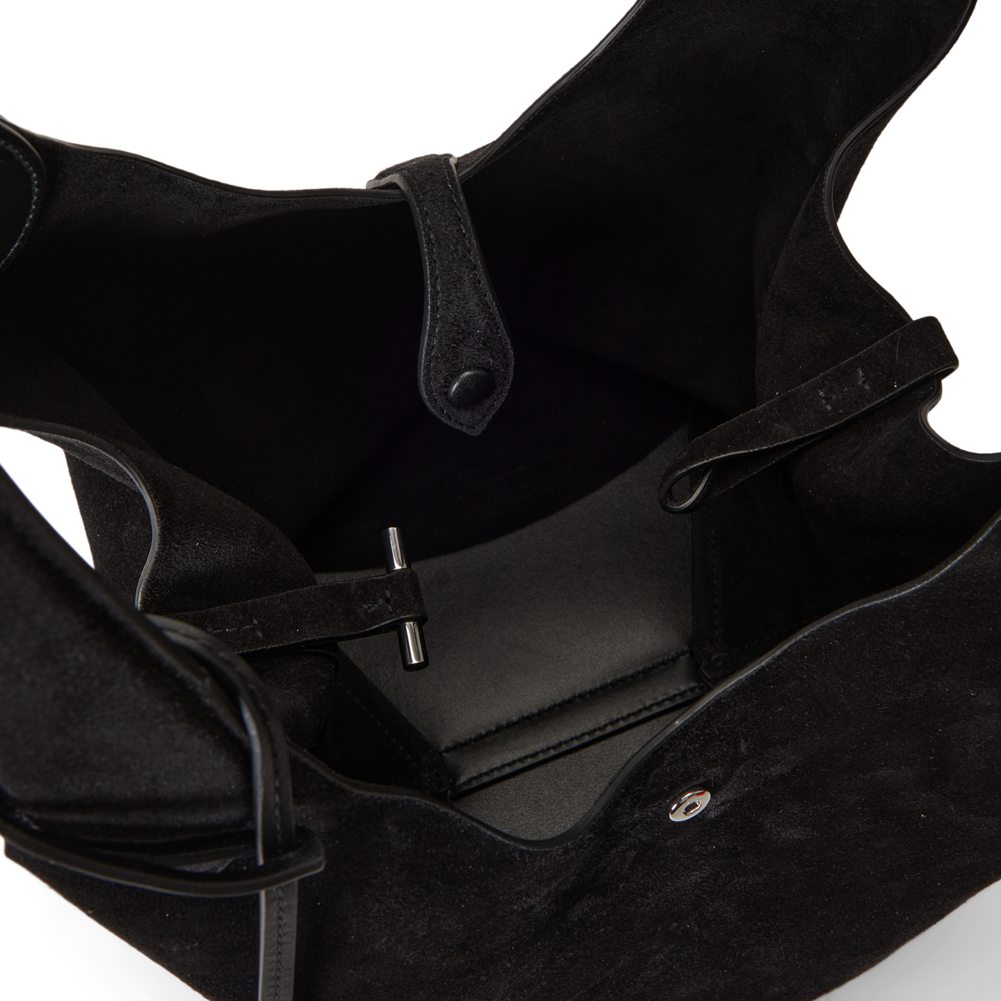 Женские сумки Ralph Lauren Polo Play Suede Tote, цвет: Чёрный — фото 2