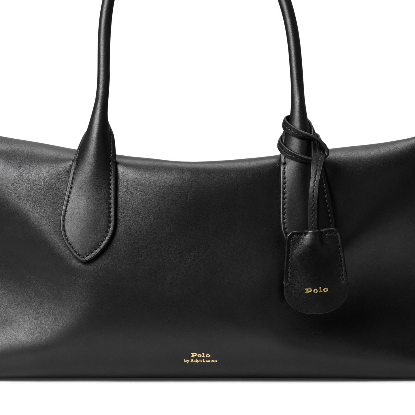 Женская сумка Ralph Lauren Bellport Leather Satchel, цвет: Чёрный — фото 3