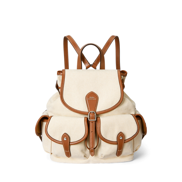 Segeltuch-Rucksack Bellport mit Leder