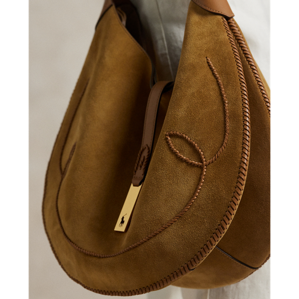 Polo ID Suede Western Large Shoulder Bag