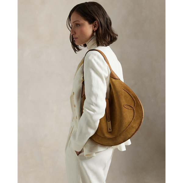 Polo ID Suede Western Large Shoulder Bag