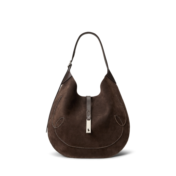 Polo ID Suede Western Large Shoulder Bag Polo Ralph Lauren 1