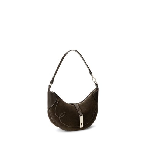 Женские сумки Ralph Lauren Polo ID Suede Western Mini Shoulder Bag