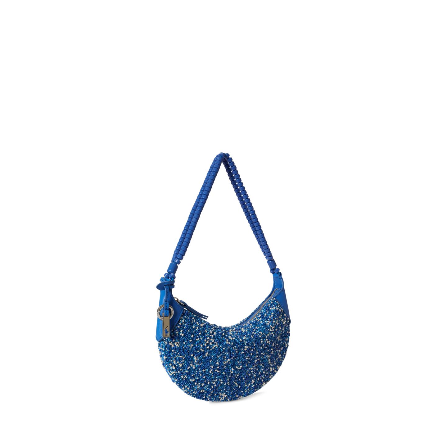 Женская сумка Ralph Lauren Polo ID Beaded Mini Shoulder, цвет: Синий — фото 1