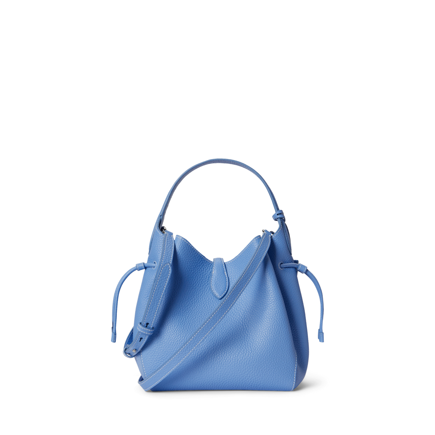 Женская сумка Ralph Lauren Polo Play Leather Drawstring, цвет: Синий — фото 2