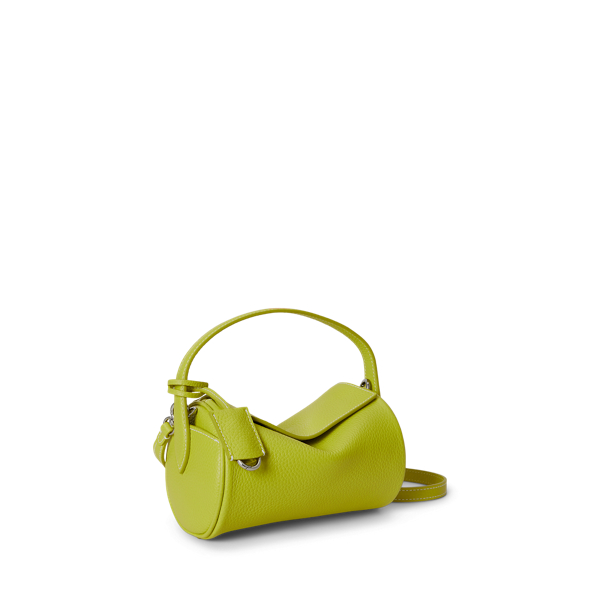 Limeade Polo Play Leather Small Barrel Duffel Bag Polo Ralph Lauren 2