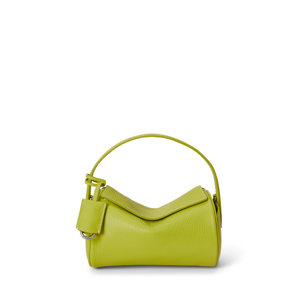 Limeade Polo Play Leather Small Barrel Duffel Bag Polo Ralph Lauren 1