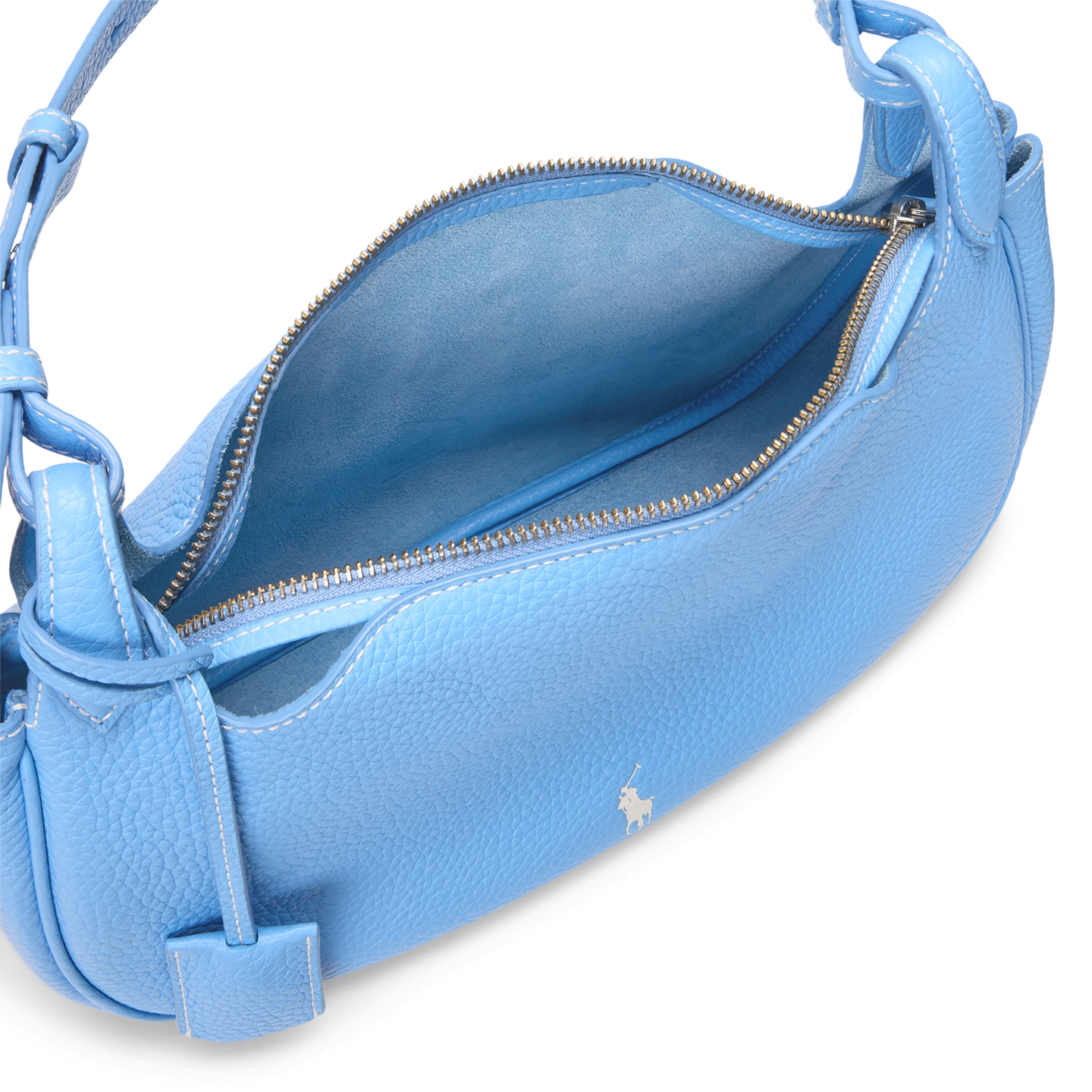 Женская сумка Ralph Lauren Polo Play Leather Shoulder, цвет: Синий — фото 2