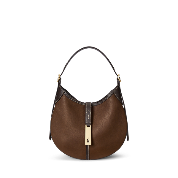Kleine Schultertasche Polo ID aus Leder