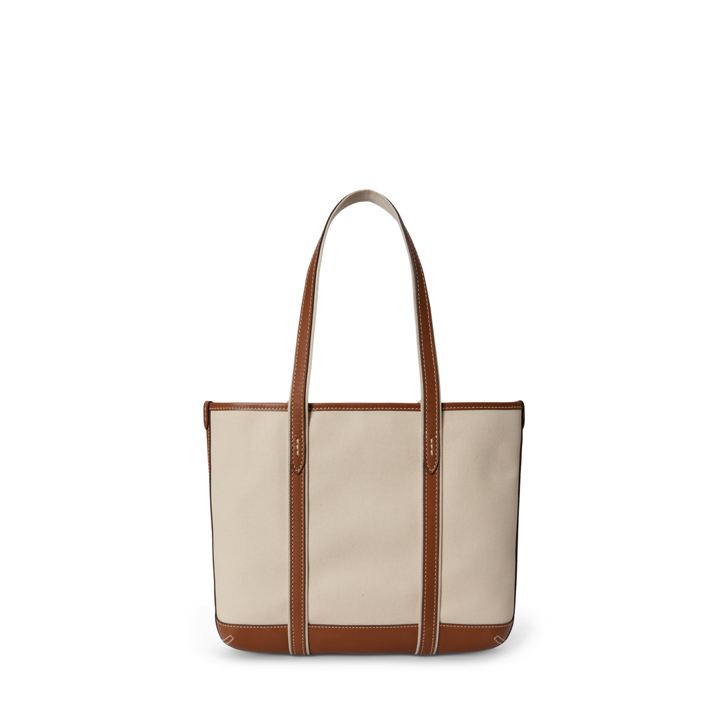 Женская сумка Ralph Lauren Cotton Canvas Small Shopper Tote, цвет: Экрю — фото 2