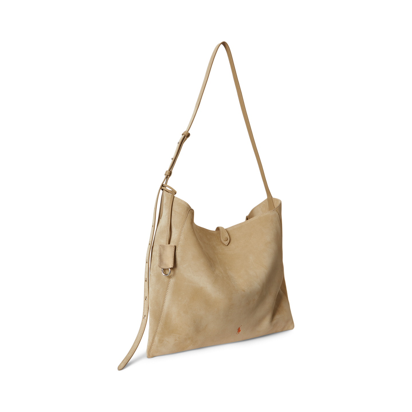 Женская сумка Ralph Lauren Polo Play Suede Messenger, цвет: Кешью — фото 1