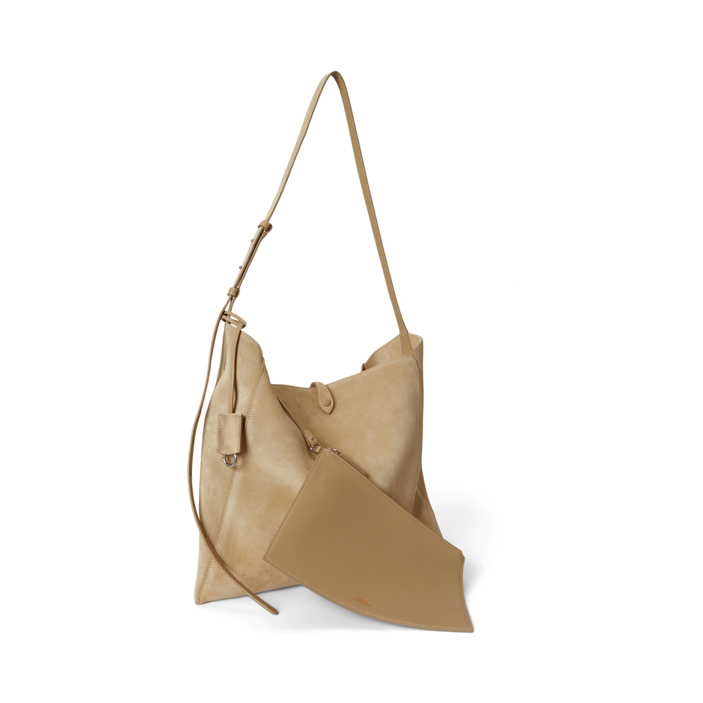 Женская сумка Ralph Lauren Polo Play Suede Messenger, цвет: Кешью — фото 2